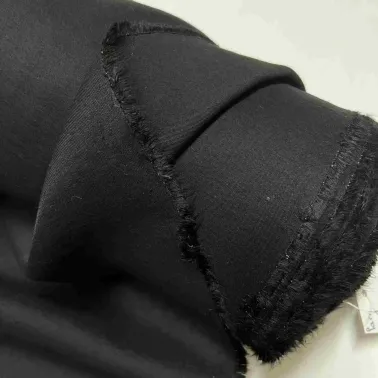 Tissu viscose polyamide noir  - Haute couture