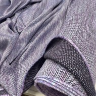 Tissu viscose aspect tweed violet