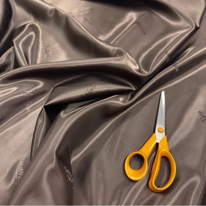 Tissu doublure polyester marron Montana