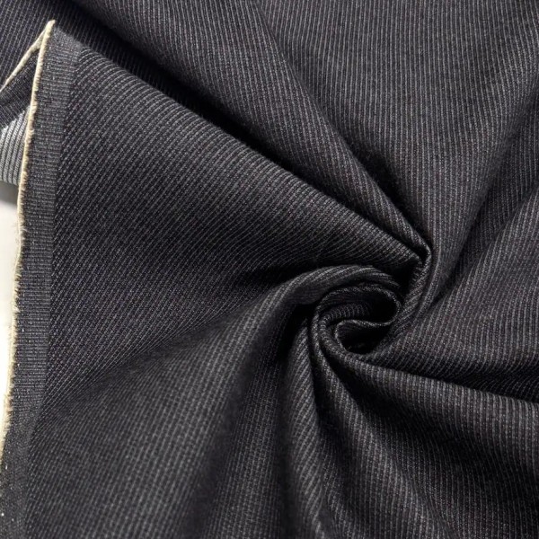 Tissu jeans brut coton élasthanne anthracite Tissu jeans brut coton élasthanne anthracite