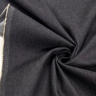 Tissu jeans brut coton élasthanne anthracite