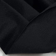 Tissu jersey viscose élasthanne uni noir
