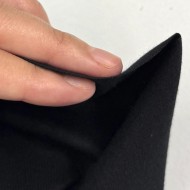 Tissu jersey viscose élasthanne uni noir