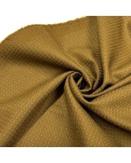 Tissu laine gaufrée kaki
