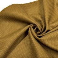 Tissu laine gaufrée kaki