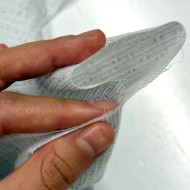 Tissu viscose coton imprimé flèches et étoiles argentées