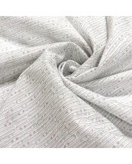 Tissu viscose coton imprimé flèches et étoiles argentées