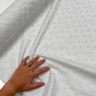 Tissu viscose coton imprimé flèches et étoiles argentées