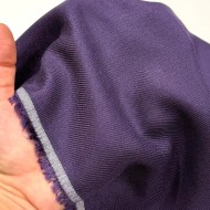 Tissu sergé de viscose uni violet