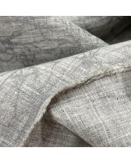 Tissu polyester texturé marbré gris clair