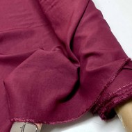 Tissu viscose polyamide bordeau - Haute couture