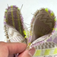 Tissu polyester coton lurex ethnique pastel & fluo