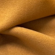 Tissu drap de laine polyester uni ocre