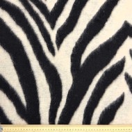 Tissu Drap de laine polyester imprimé zébré
