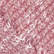 Tissu maille polyester coton côtelée rose chiné Tissu maille polyester coton côtelée rose chiné