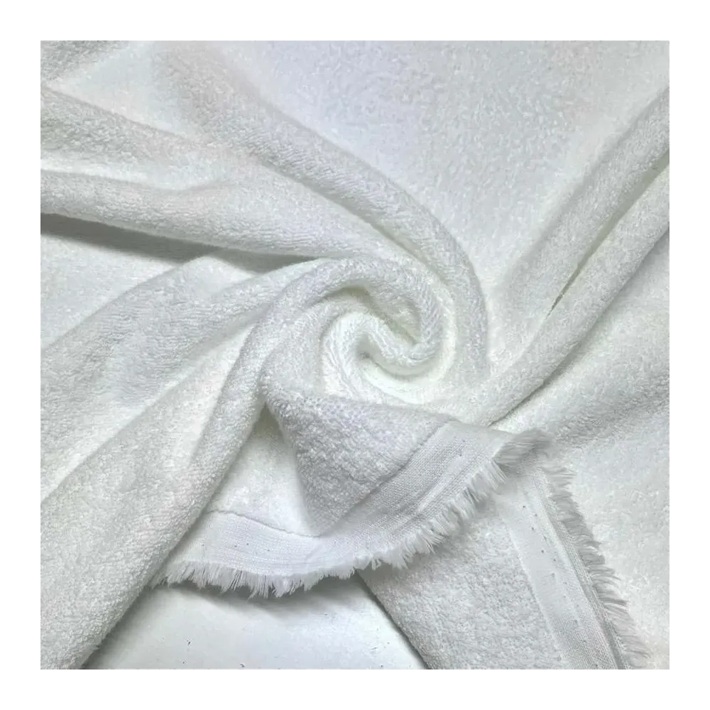 Tissu éponge coton blanc Haute gamme