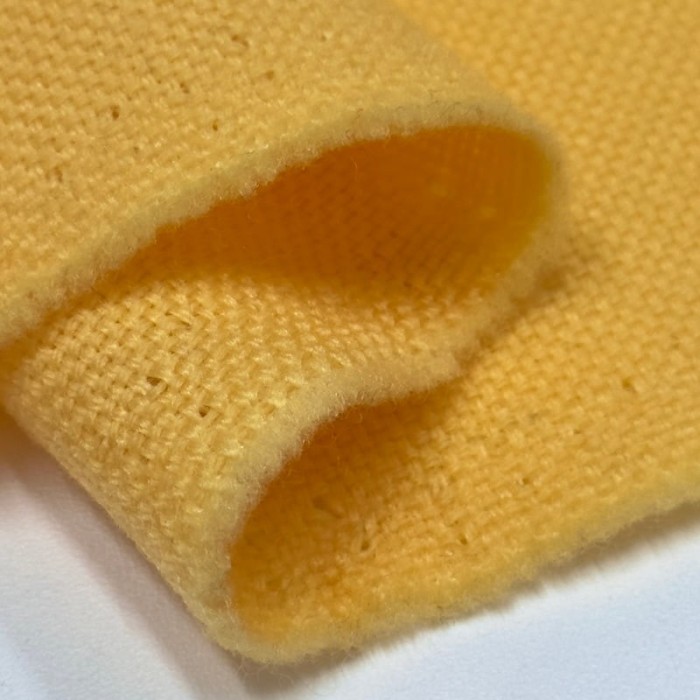 Tissu laine polyamide uni jaune
