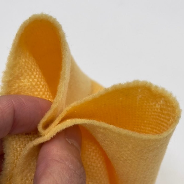 Tissu laine polyamide uni jaune