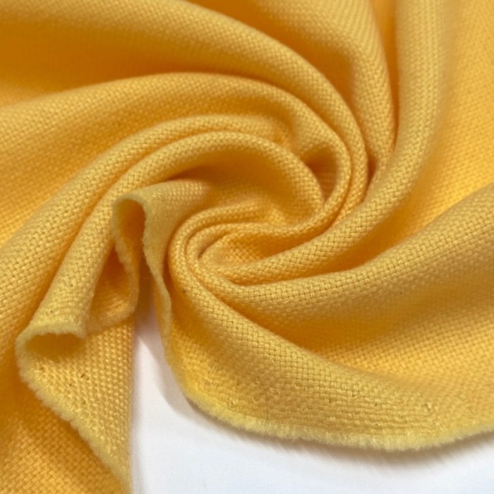 Tissu laine polyamide uni jaune
