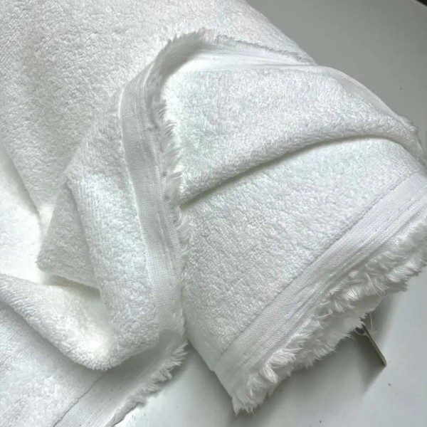 Tissu éponge coton blanc Haute gamme Tissu éponge coton blanc Haute gamme