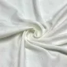 Tissu jersey coton brodé étoile blanc - Marque française