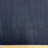 Tissu laine acrylique aspect flanelle bleu marine foncé chiné