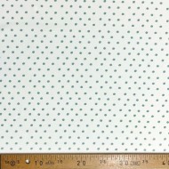 Tissu jersey coton à pois vert - Marque française