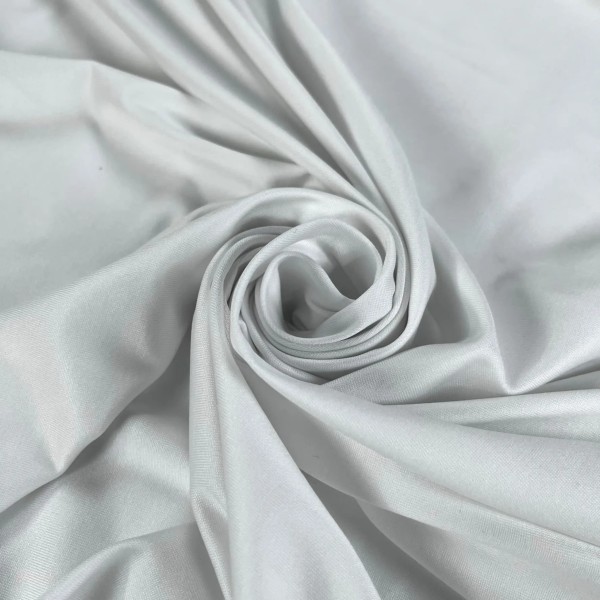 Tissu jersey coton blanc uni Tissu jersey coton blanc uni
