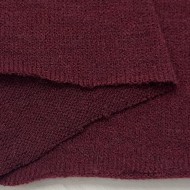 Tissu maille jersey polyester élasthanne uni bordeaux