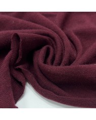 Tissu maille jersey polyester élasthanne uni bordeaux
