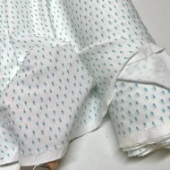 Tissu jersey coton poisson bleu ciel - Marque française