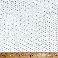 Tissu jersey coton poisson bleu ciel - Marque française