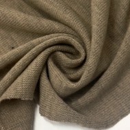 Tissu maille jersey polyester polyacrylique uni taupe