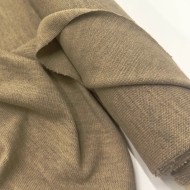 Tissu maille jersey polyester polyacrylique uni taupe
