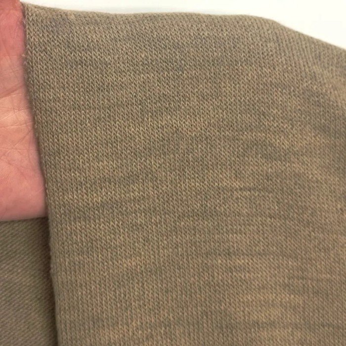 Tissu maille jersey polyester polyacrylique uni taupe