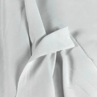 Tissu jersey coton blanc uni