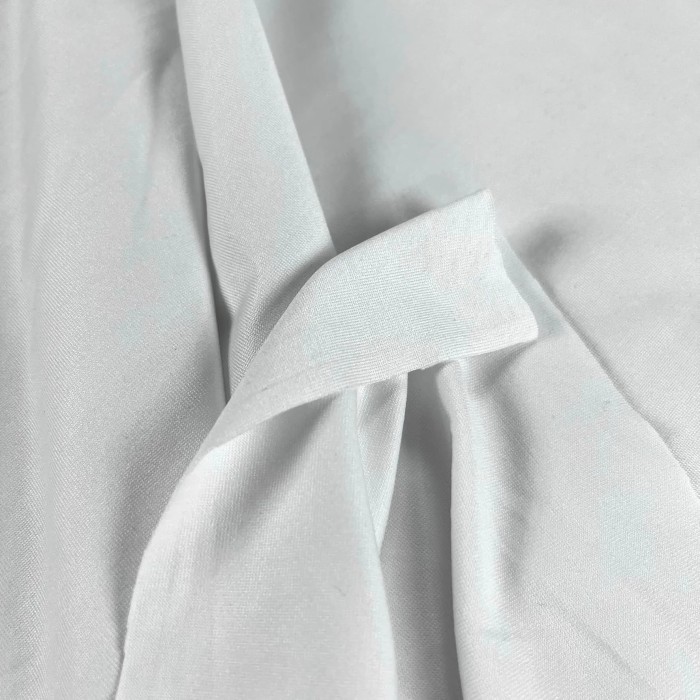 Tissu jersey coton blanc uni Tissu jersey coton blanc uni
