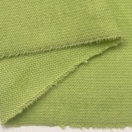 Tissu jersey polyester élasthanne uni vert pomme
