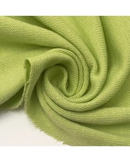 Tissu jersey polyester élasthanne uni vert pomme