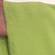 Tissu jersey polyester élasthanne uni vert pomme