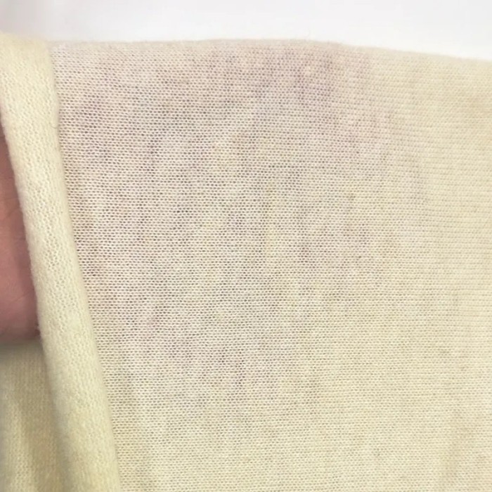 Tissu maille laine polyester uni écru