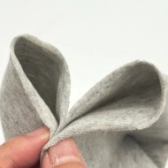 Tissu coton jersey uni gris