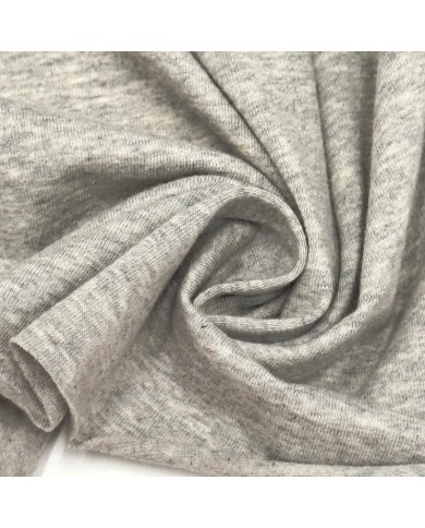 Tissu coton jersey uni gris Tissu coton jersey uni gris