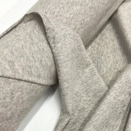 Tissu coton jersey uni gris