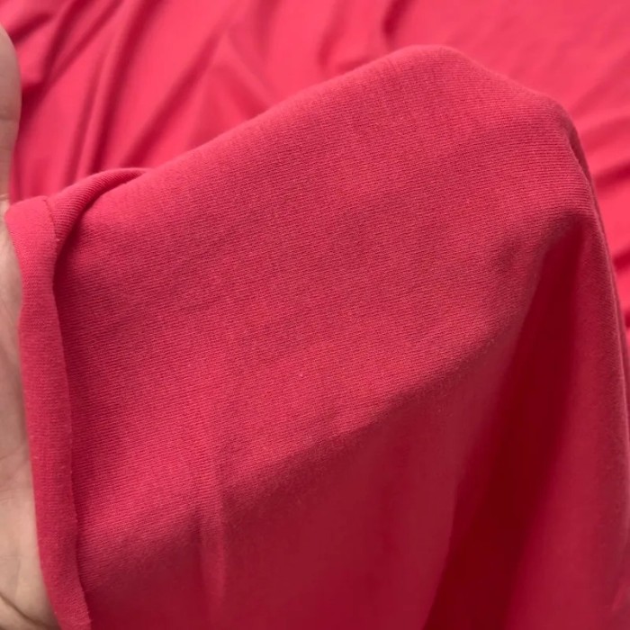 Tissu coton jersey uni fuchsia