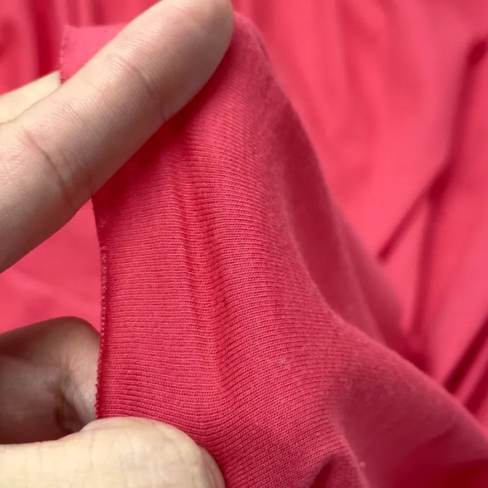 Tissu coton jersey uni fuchsia