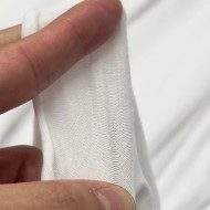 Tissu coton jersey uni blanc