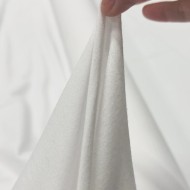 Tissu coton jersey uni blanc