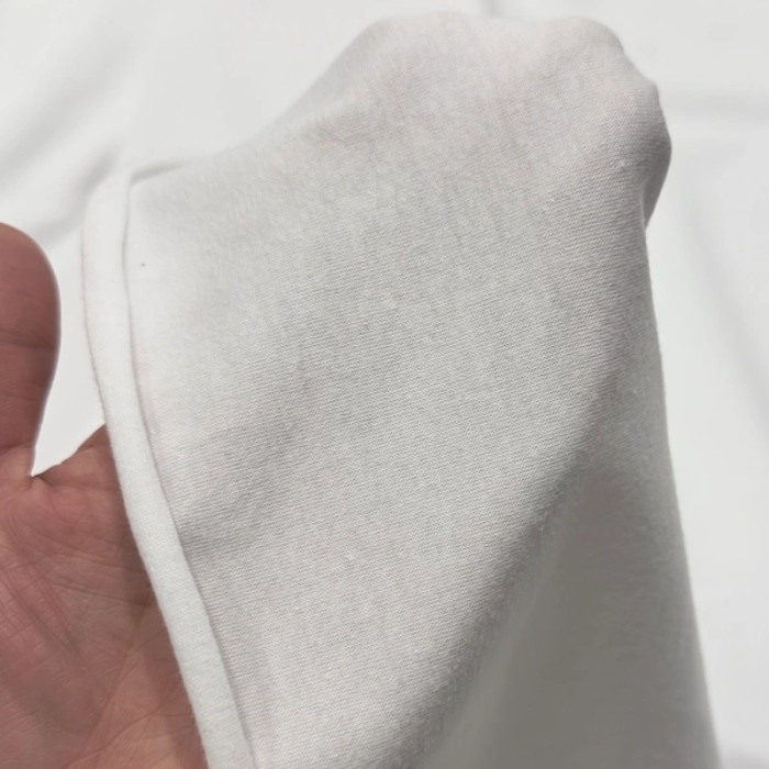 Tissu coton jersey uni blanc