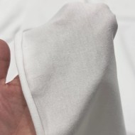 Tissu coton jersey uni blanc